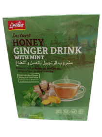 مشروب Instant Honey طبيعي 100% بدون كافيين بنكهة الزنجبيل بالعسل والنعناع