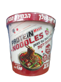 نودلز بروتين محشو بنكهة دجاج سيتشوان والخضار المجففة 120 غم