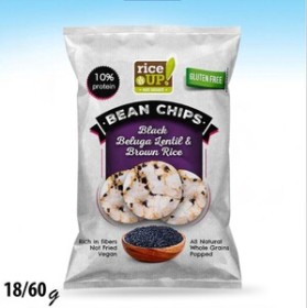 رايز شيبس بالعدس الأسود 10% بروتين بدون جلوتين 60غم