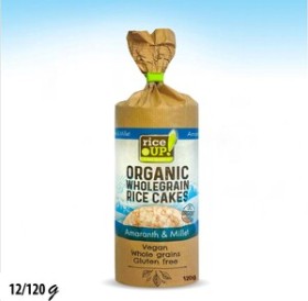 رايز كيك (Organic) مع حبوب الدخن والأمارانث بدون جلوتين 120غم