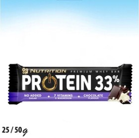 جو اون بار 33% بروتين شوكولاته بدون سكر 50غم