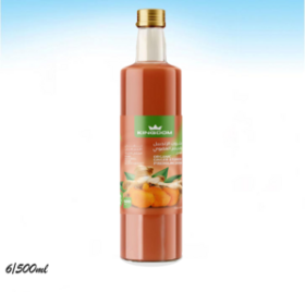 سيروب الزنجبيل والكركم المركز العضوي الطبيعي النقي بدون سكر 500 مل