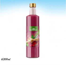 سيروب الزنجبيل والشمندر المركز العضوي الطبيعي النقي بدون سكر 500 مل