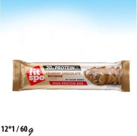بروتين بار فت سبو ديلايت 20 غم بروتين براوني الشوكولاتة المقرمشة بدون سكر 60 غم